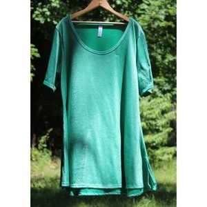 LulaRoe Long Sparkly Green Top